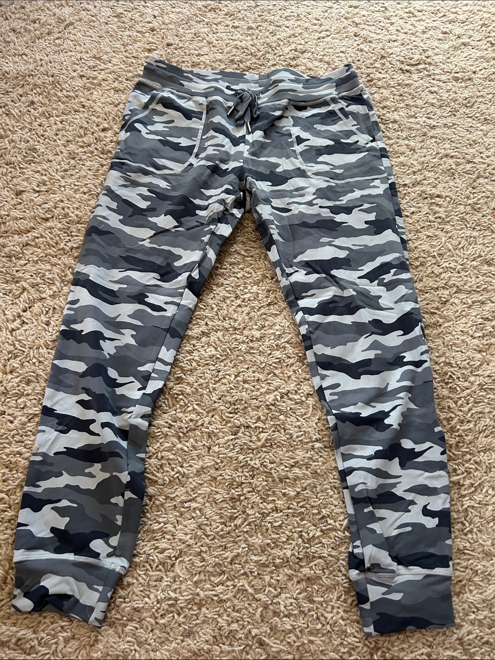 Zyia Gray Camo Jogger Pants